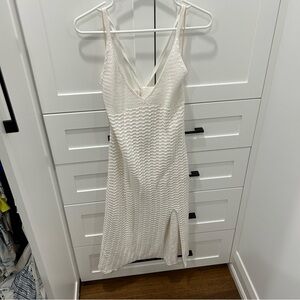 Aritzia white knitted dress